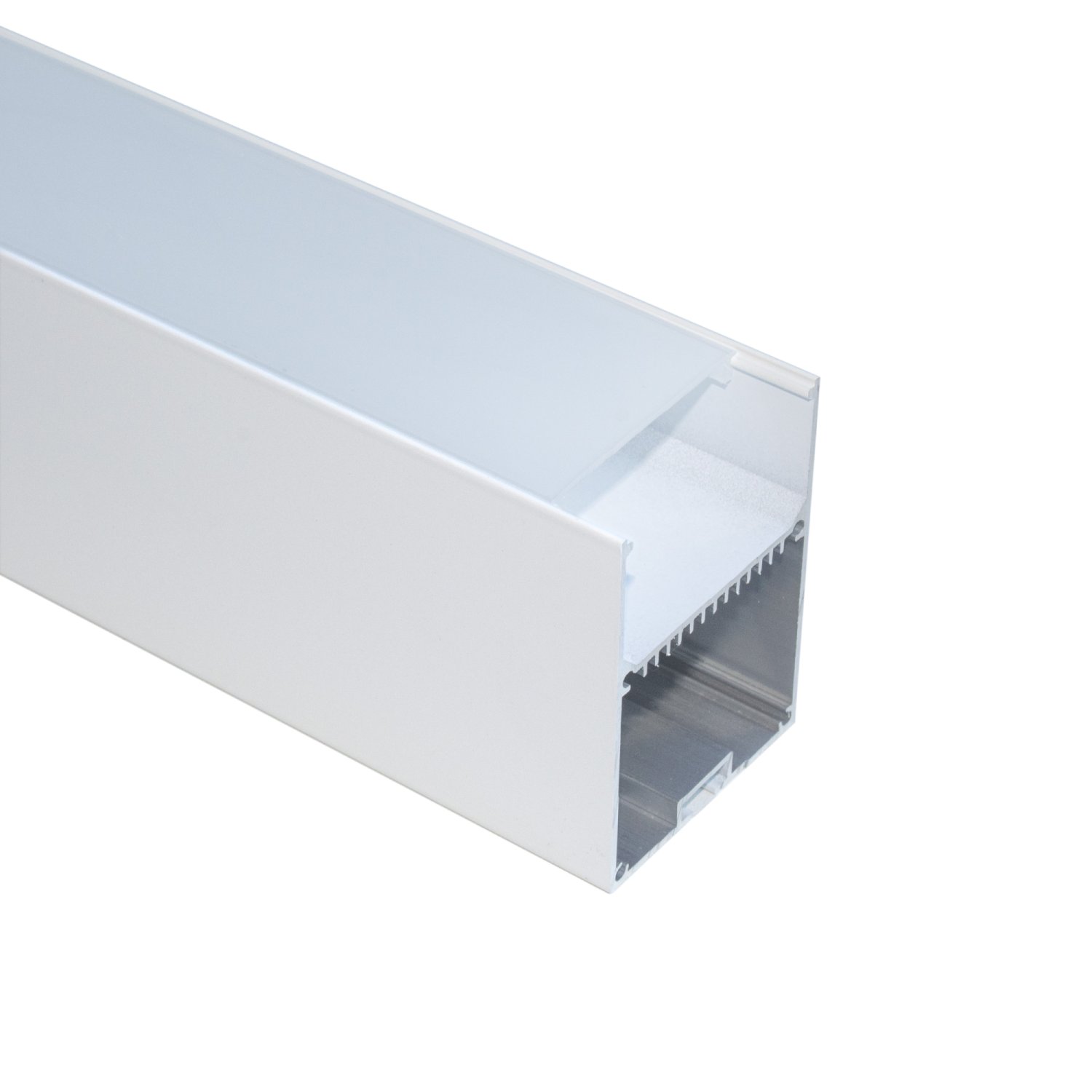 Perfil alumínio PENDENTE HYPER BRANCO difusor leitoso