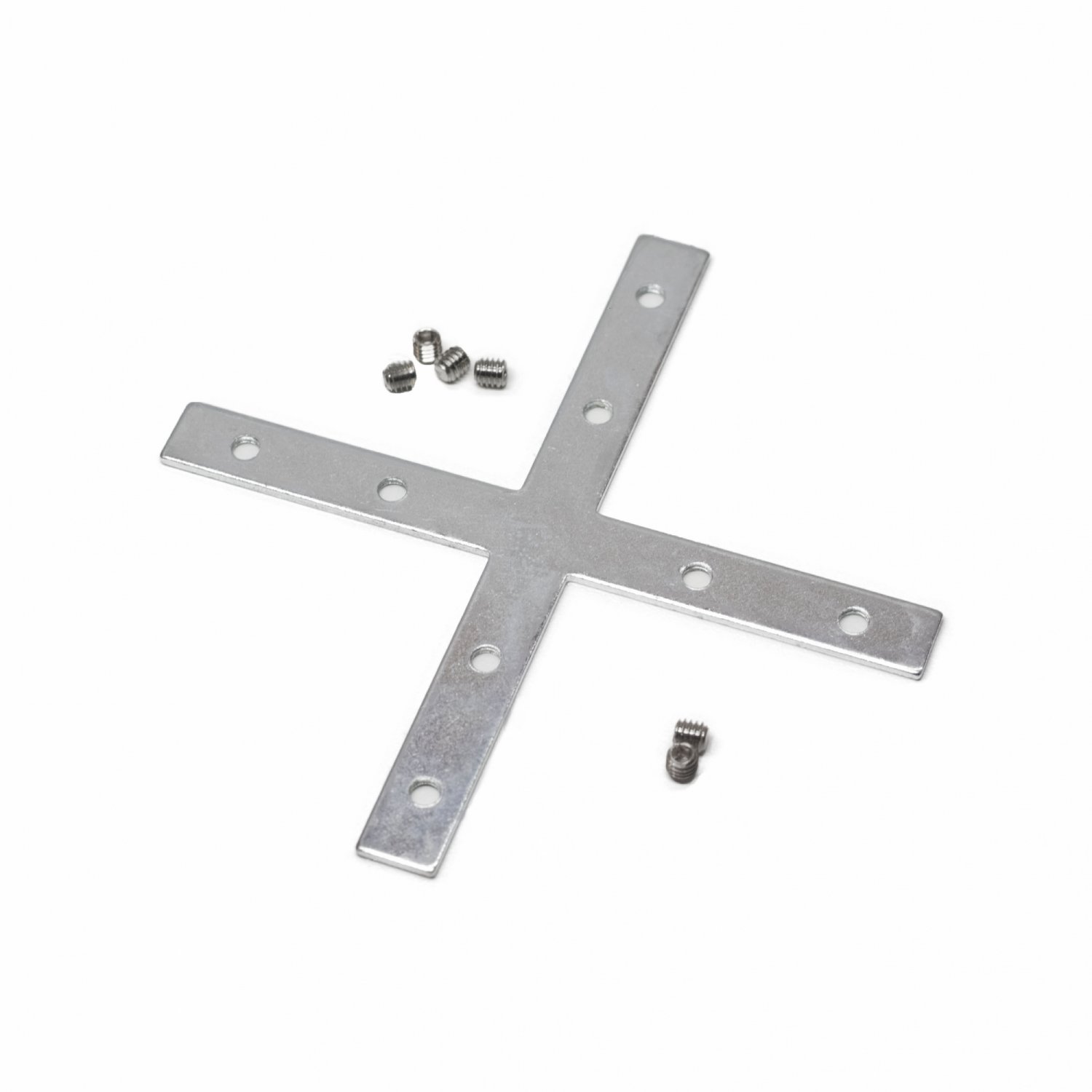 Conector X para perfil de alumínio