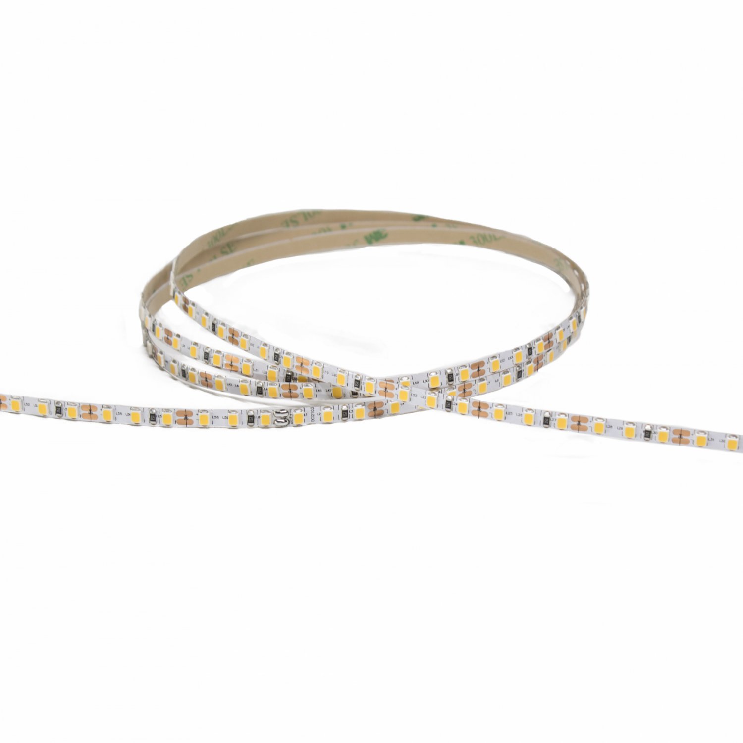 Fita LED 12V SMD 2835 120LEDs 12W Branco Quente 3000K IP20 5mm