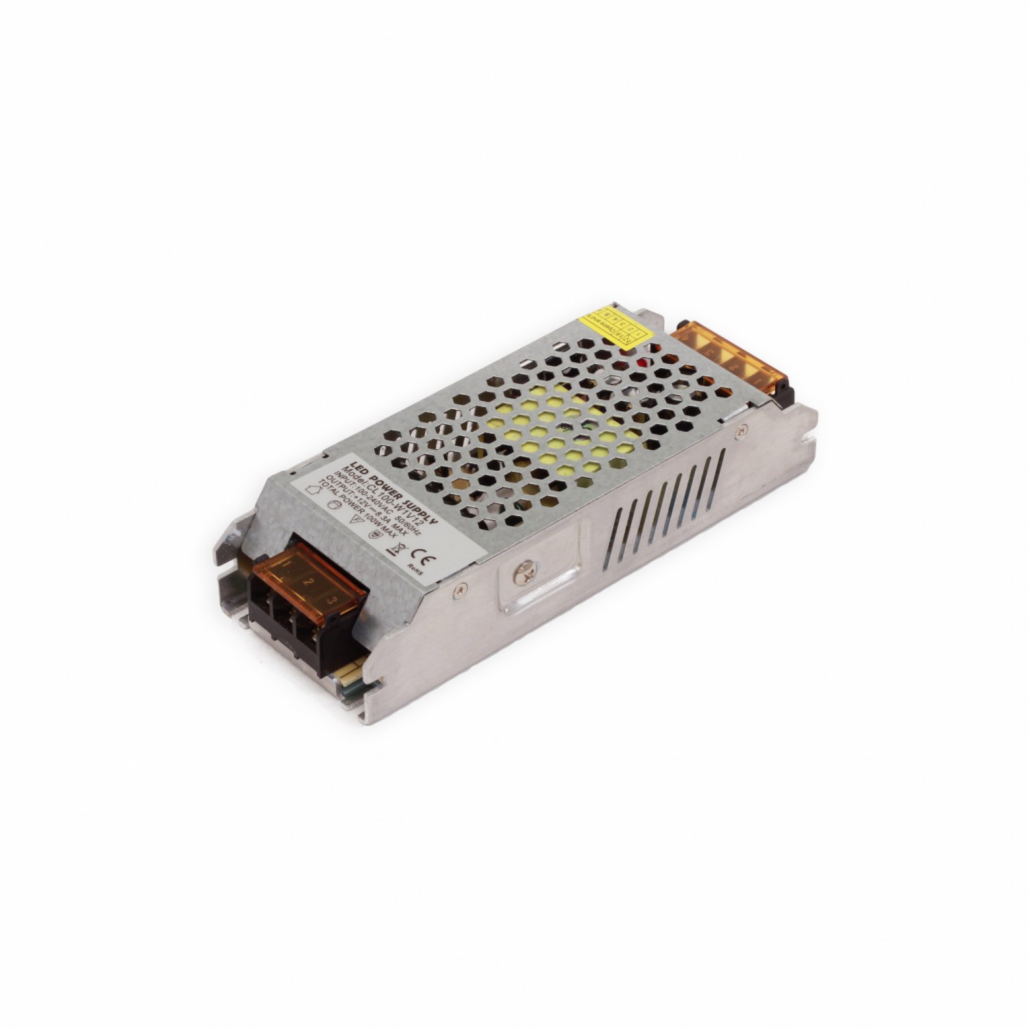Fonte de alimentação 12V 100W Metal Slim
