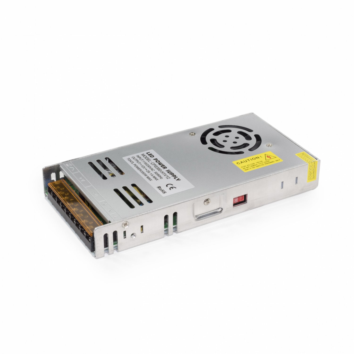 Fonte de alimentação 12V 350W Metal Slim com Cooler
