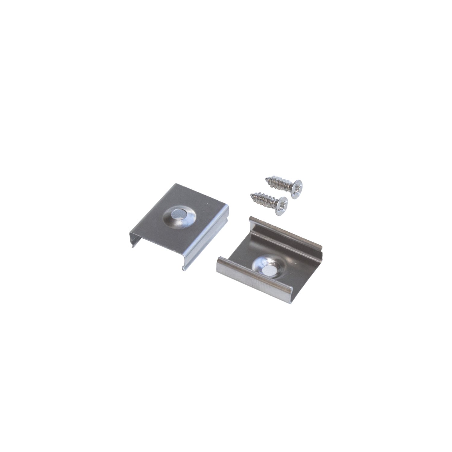 Presilha metálica para perfil de SOBREPOR 15mm