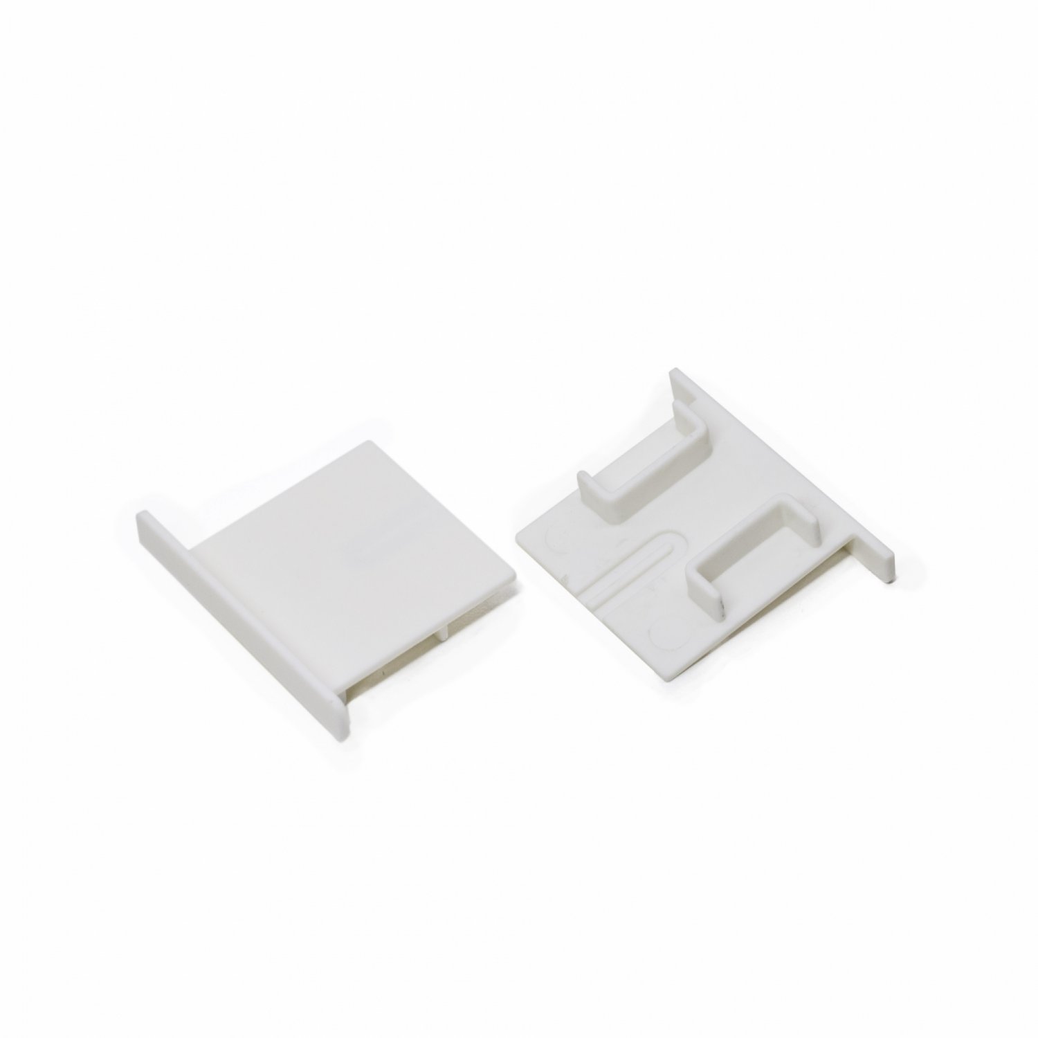 Tampa lateral acabamento plástico para perfil EMBUTIR FULL BRANCO
