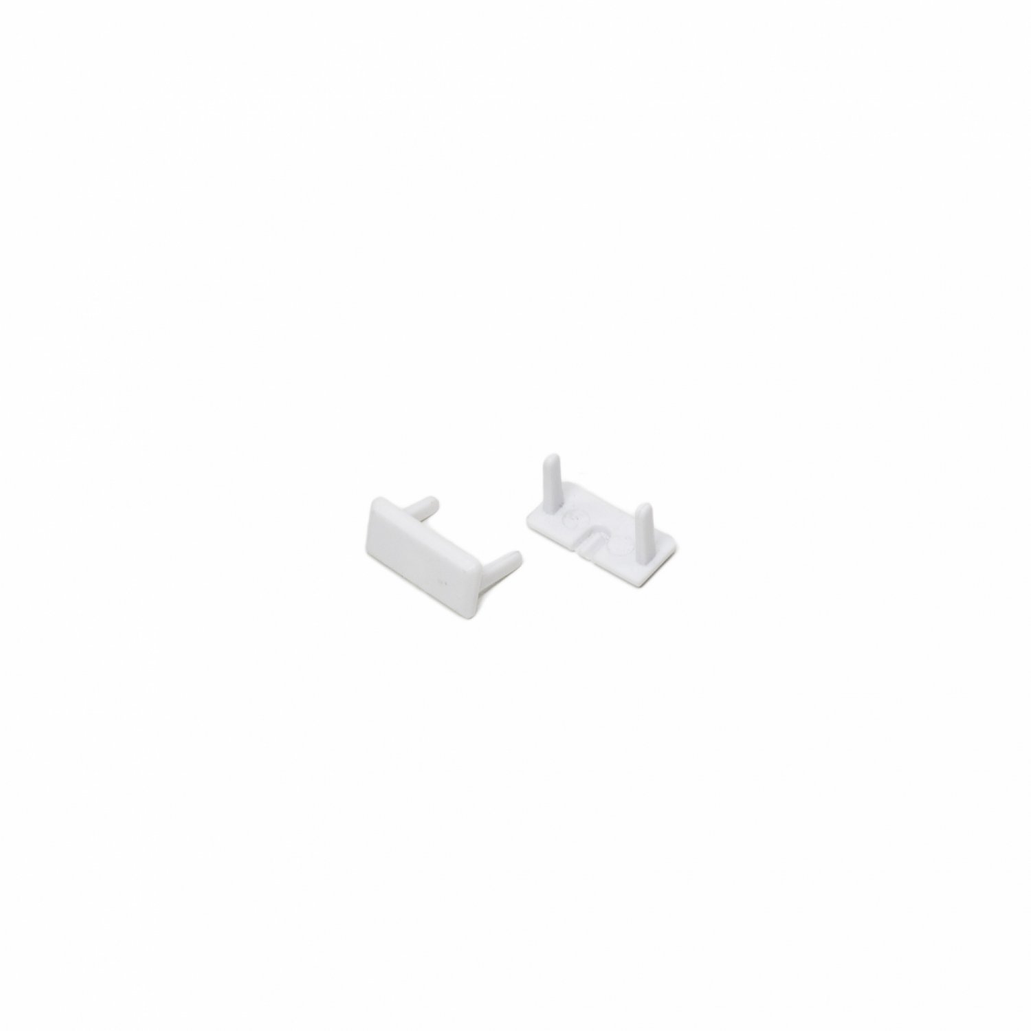 Tampa lateral acabamento plástico para perfil SOBREPOR SLIM BRANCO