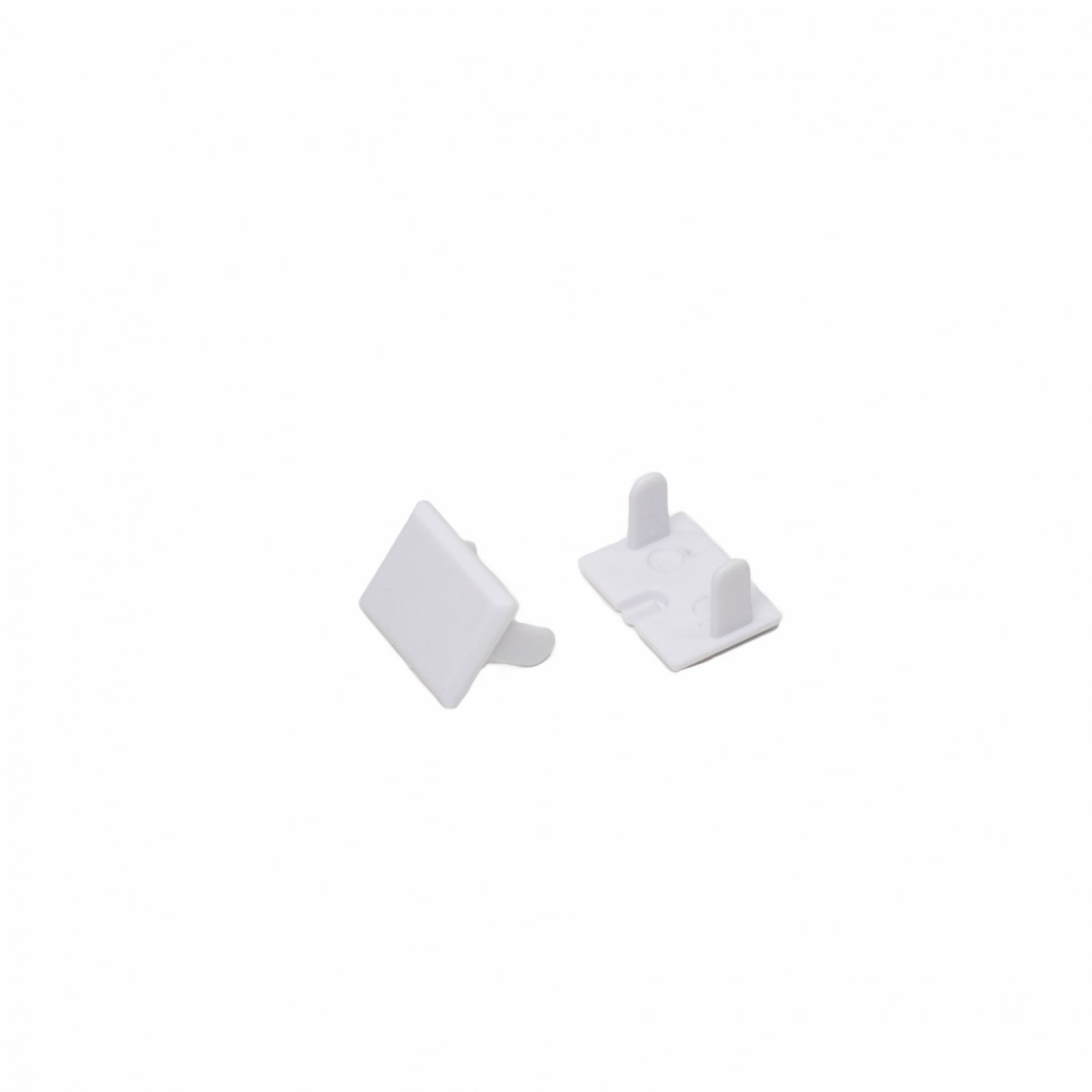 Tampa lateral acabamento plástico para perfil SOBREPOR STANDARD BRANCO