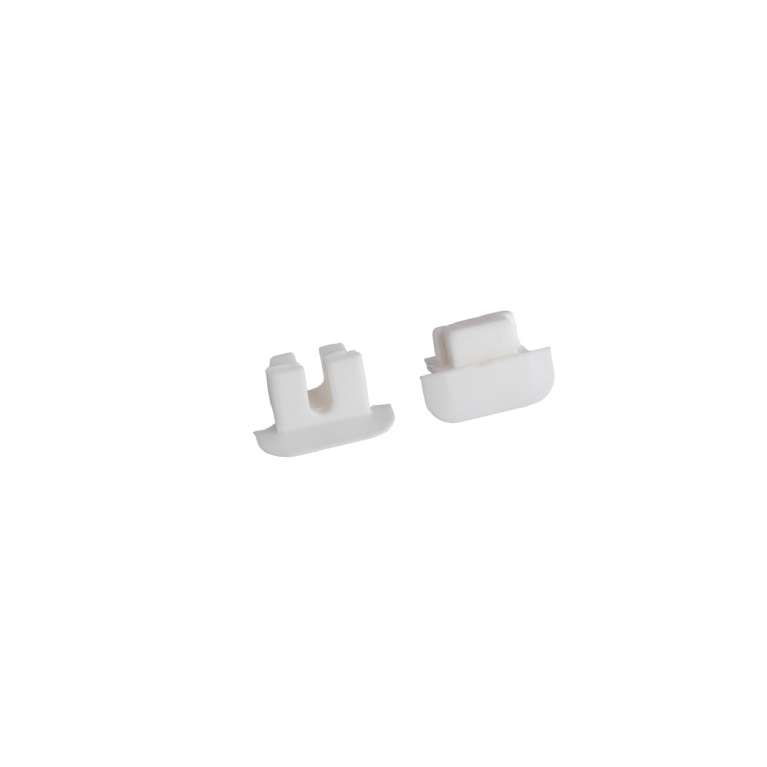 Tampa lateral silicone para perfil EMBUTIR DRY BRANCO