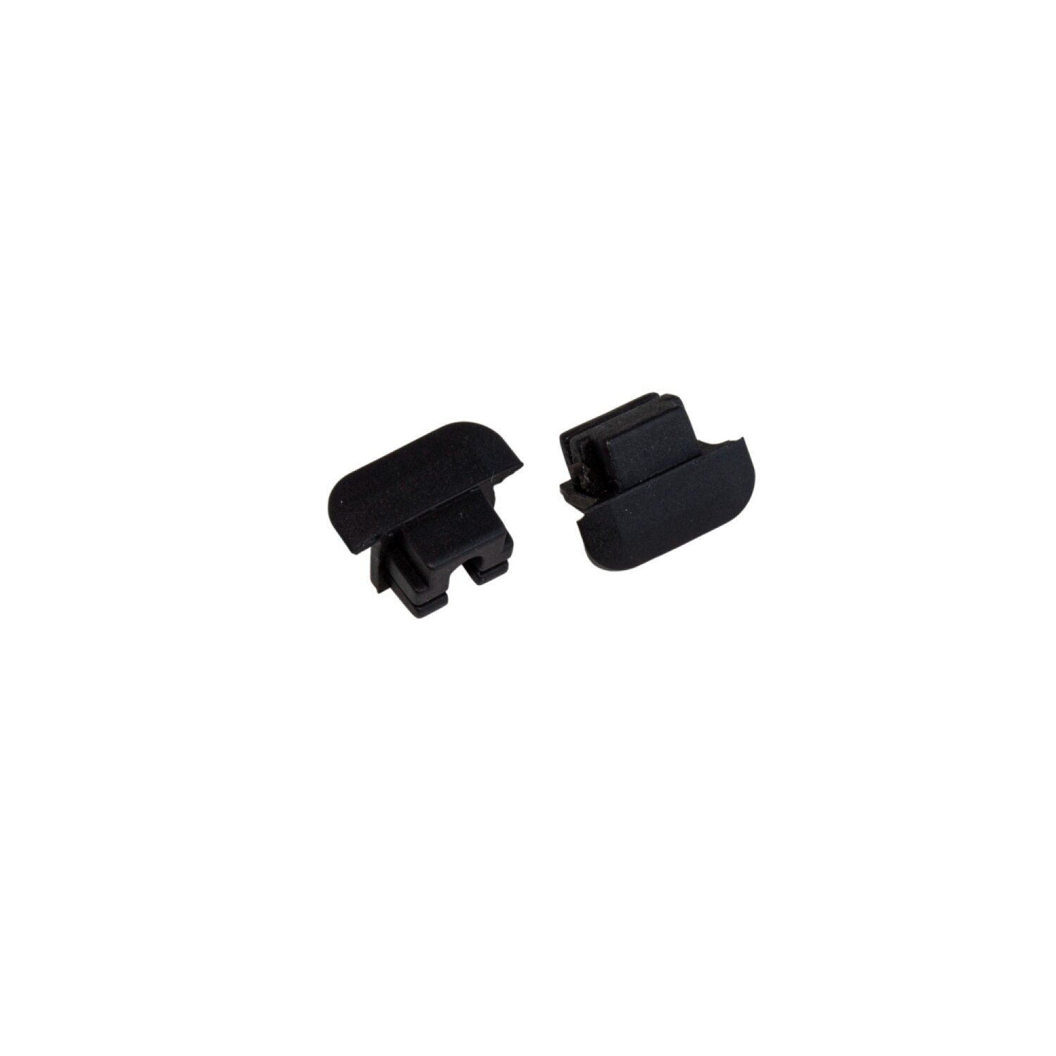 Tampa lateral silicone para perfil EMBUTIR DRY PRETO