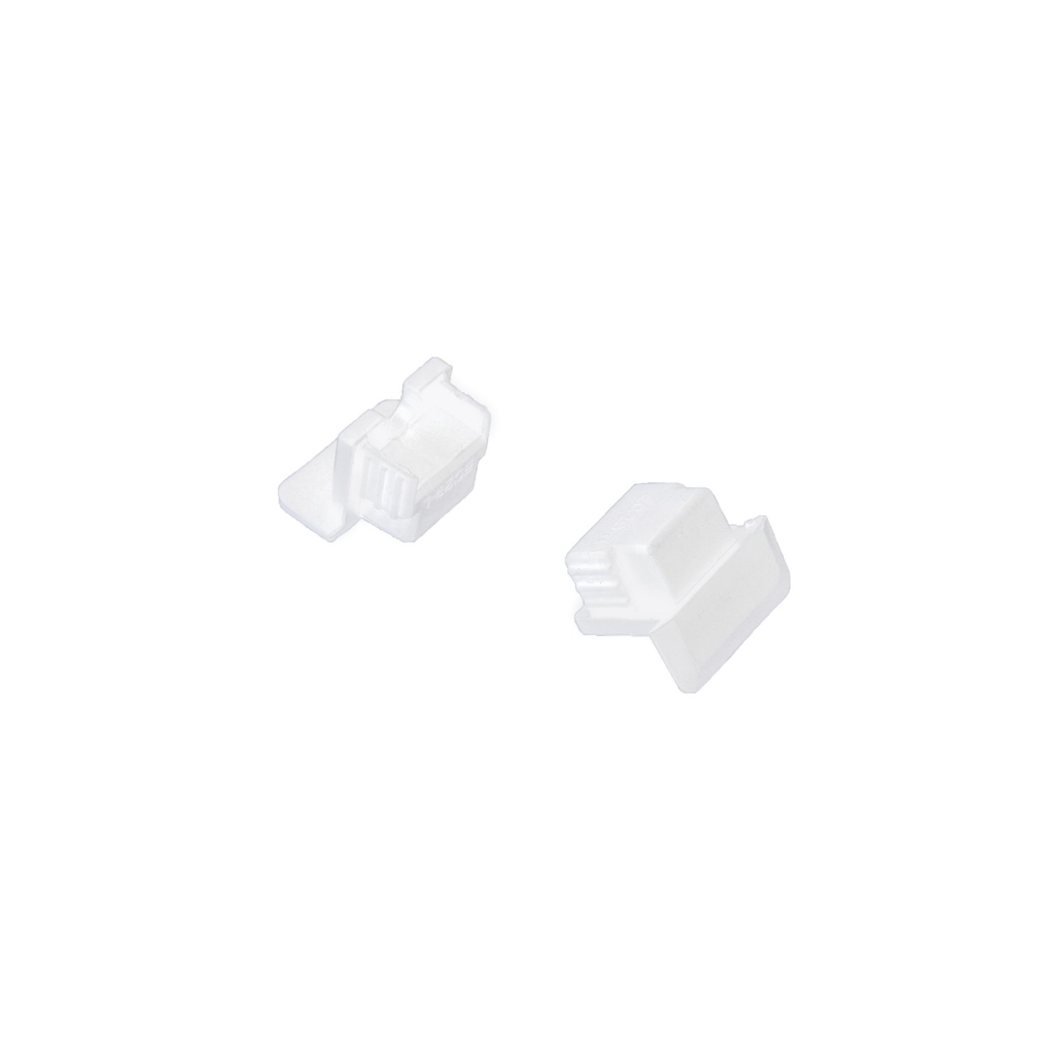 Tampa lateral silicone para perfil EMBUTIR NEW STANDARD BRANCO