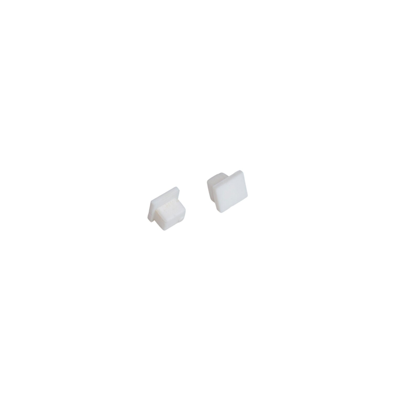 Tampa lateral silicone para perfil SOBREPOR FILLET BRANCO
