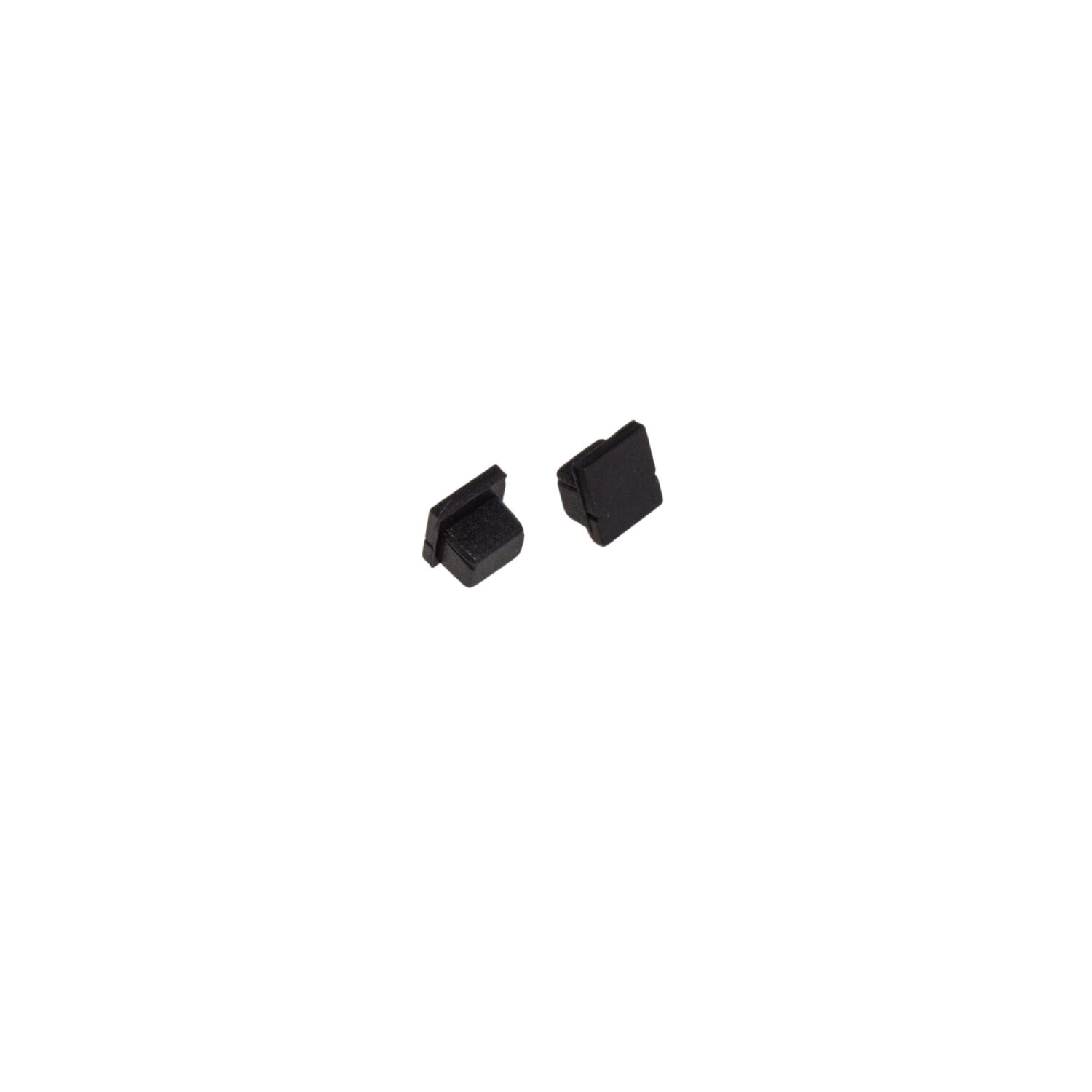 Tampa lateral silicone para perfil SOBREPOR FILLET PRETO