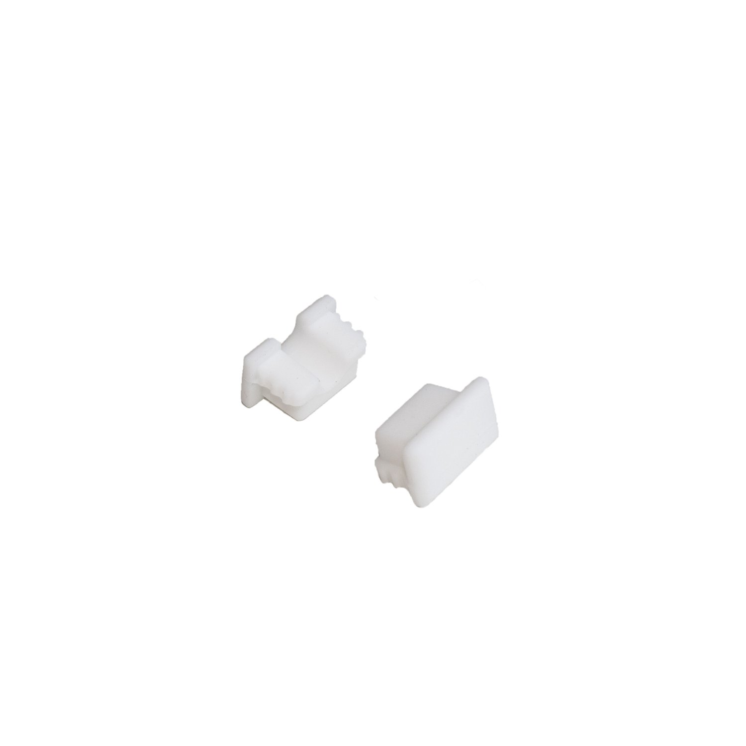 Tampa lateral silicone para perfil SOBREPOR NEW SLIM BRANCO
