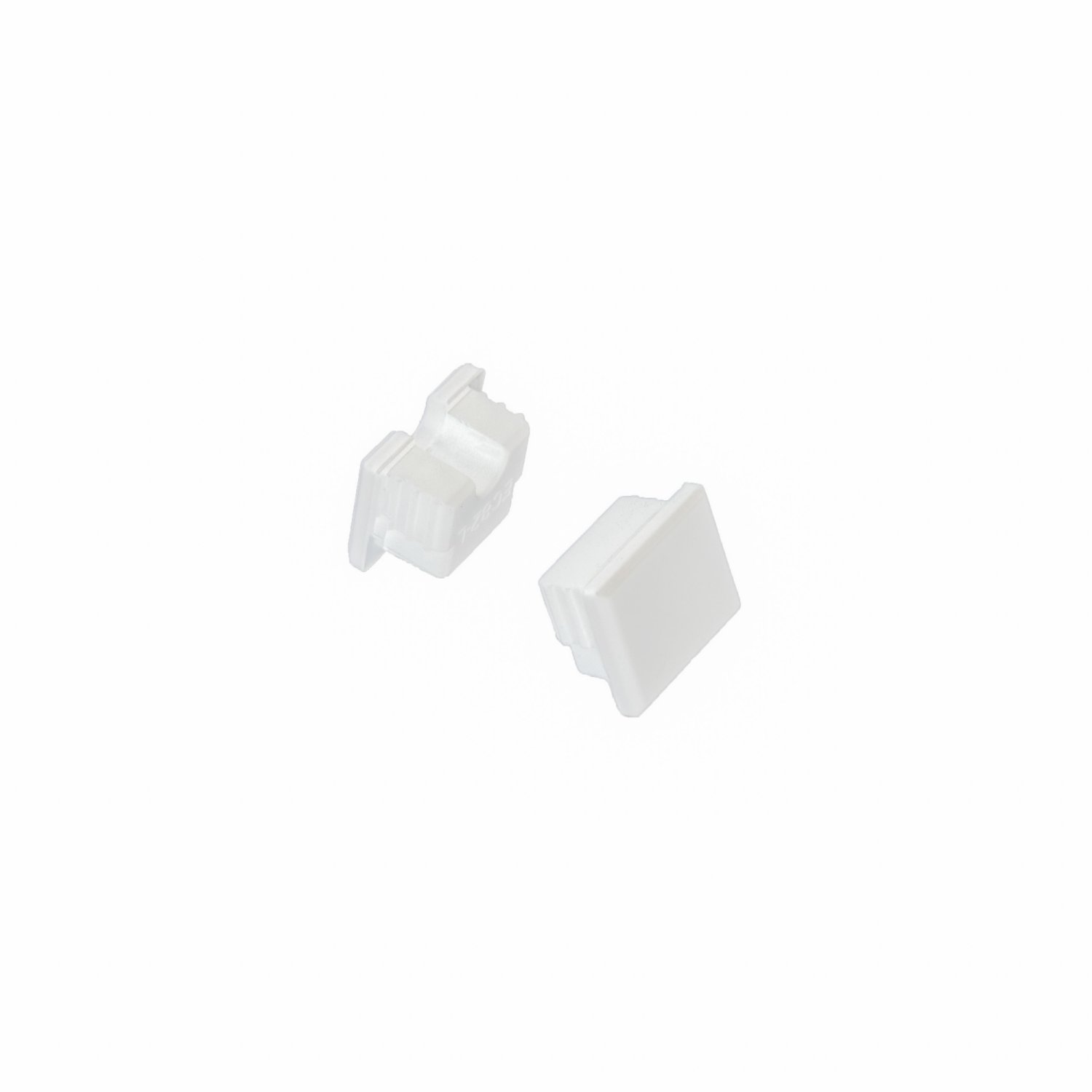 Tampa lateral silicone para perfil SOBREPOR NEW STANDARD BRANCO