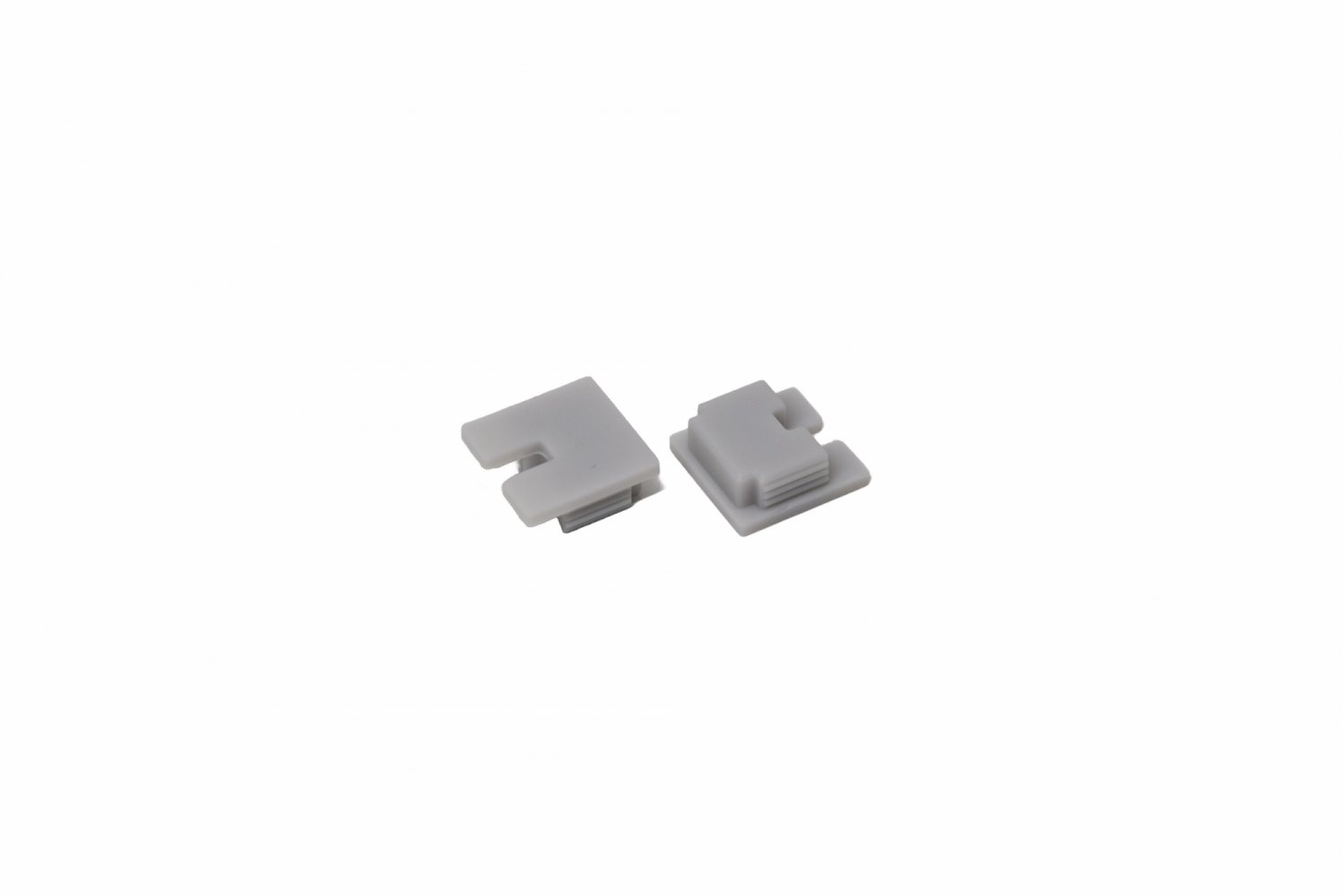 Tampa lateral silicone para perfil SOBREPOR / PENDENTE QUADRO FOSCO